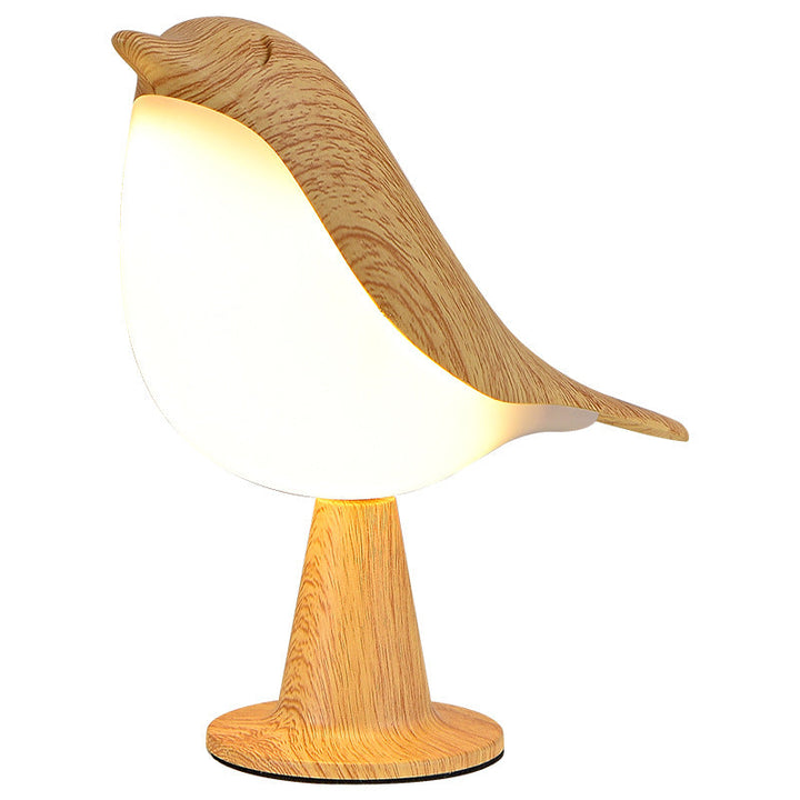 Stilvolle Vogel Lampe, LED, wiederaufladbar, mit 3 Leuchtstufen für vielseitige Innenbeleuchtung.