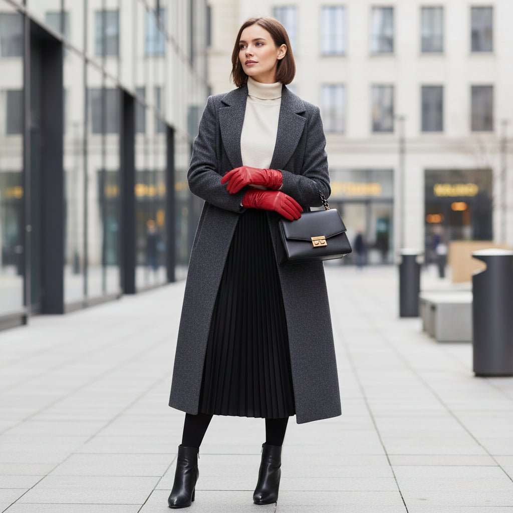 Elegante, warme Damen-Winterhandschuhe für stilvollen Komfort an kalten Tagen.