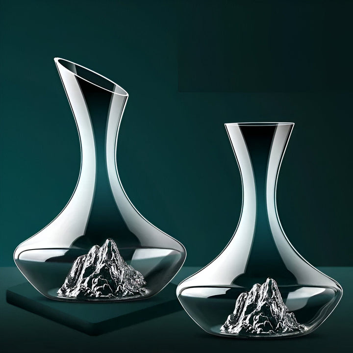 Geschenkidee: Eleganter Eisberg Weindekanter 1500ml aus Glas für Rot- & Weißweine.
