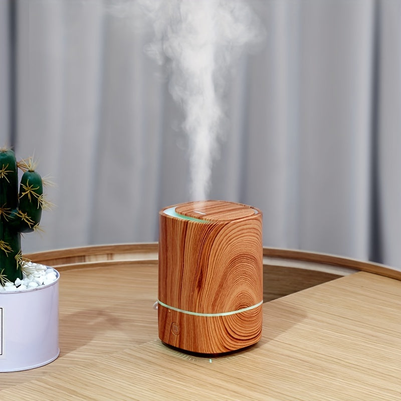 Eleganter Aromatherapie-Diffuser & Luftbefeuchter in Holzoptik mit LED-Beleuchtung. Für Entspannung & Wohlbefinden.