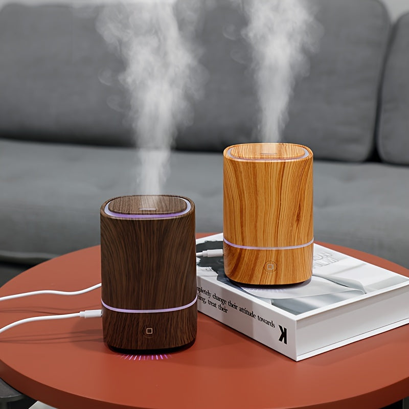 Stilvoller Aromadiffuser in Holzoptik, perfekt als Home Decor. Schafft mit feinem Nebel & Licht eine beruhigende Atmosphäre.