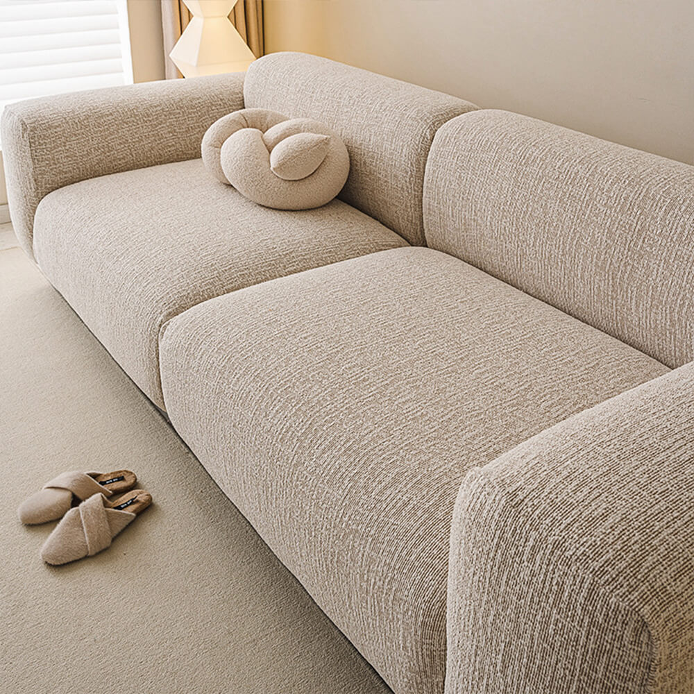 Eleganter Chenille Sofaüberzug, voll elastisch & kratzfest. Moderner Sofabezug für Ihr Wohnzimmer.