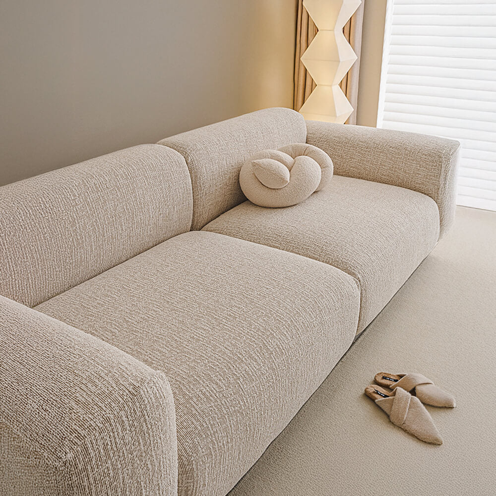 Vollständiger Sofaschutz mit diesem elastischen Chenille-Bezug. Passt perfekt & modernisiert Ihr Wohnzimmer.