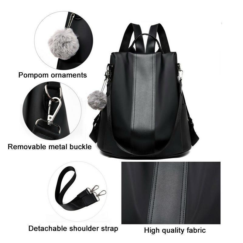 Eleganter Damen Anti-Diebstahl Rucksack aus wasserdichtem Material, ideal für Stadt und Freizeit.
