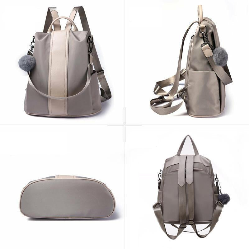 Stilvoller Damen Sicherheitsrucksack, wasserdicht und robust, perfekt als Daypack oder Reise Rucksack.