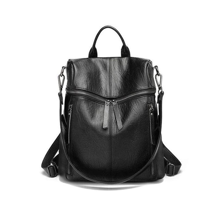 Eleganter Damen Lederrucksack mit viel Stauraum, robust & praktisch für Alltag und Reisen.