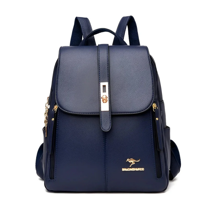 Praktischer Reiserucksack für Damen in Dunkelblau. Organisiertes Design, ideal für Reisen & Business.
