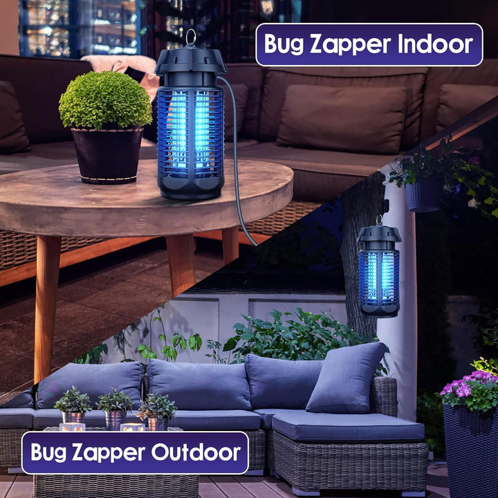 Effiziente UV-Licht Mückenfalle von Zeytra, perfekt für friedliche Sommerabende im Garten oder auf dem Balkon.