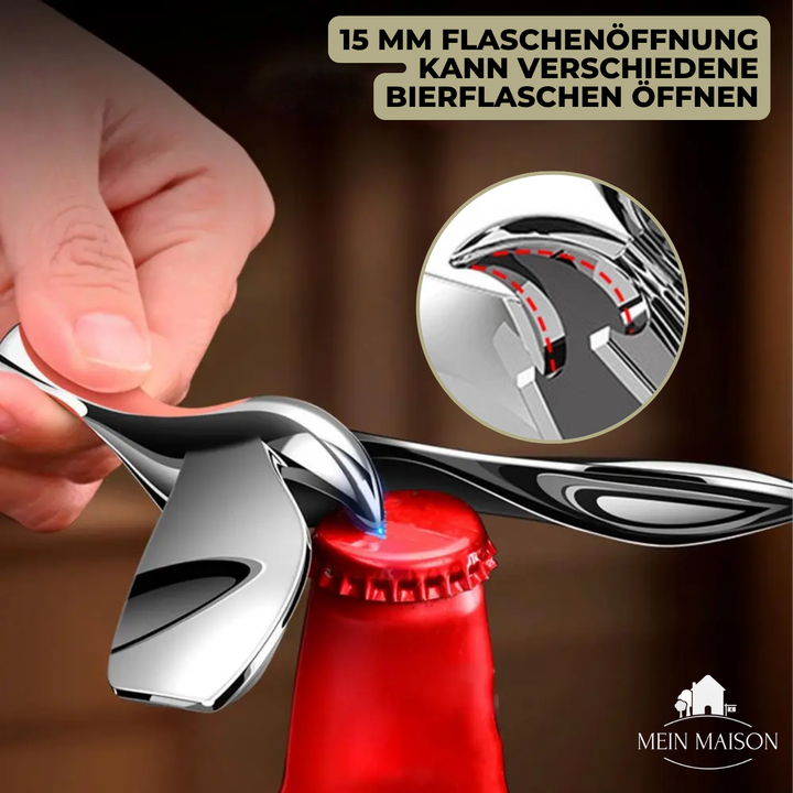 Hochwertiger Flaschenöffner in Gold, ideal als Weinaccessoire oder elegante Geschenkidee.