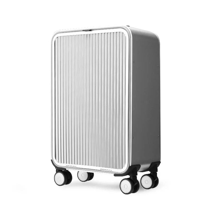 Hochwertiger Hartschalenkoffer; eleganter Reisekoffer; robustes Gepäck mit Leichtlaufrollen für komfortables Reisen.