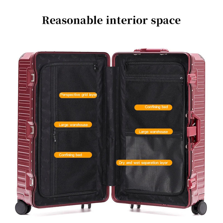 Kabinentauglicher Hartschalenkoffer Lissabon mit breitem Griff. Eleganter, leichter Trolley für entspanntes Reisen & Handgepäck.