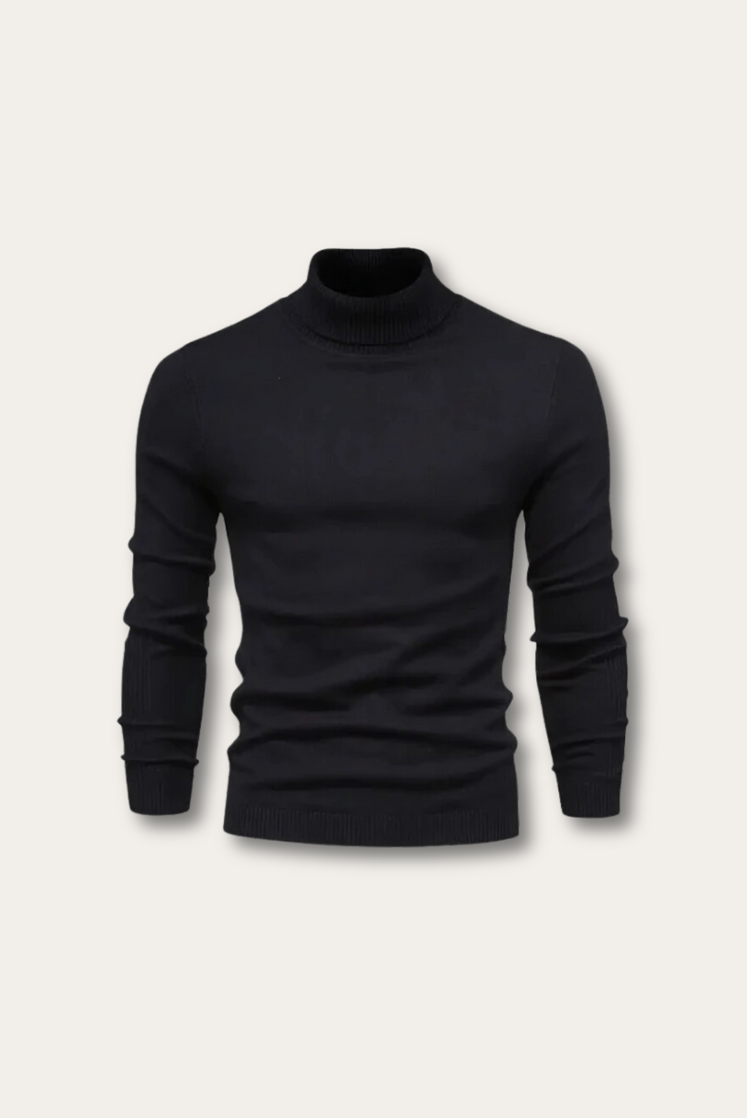 Eleganter Herren Luxus-Rollkragenpullover für den Winter. Klassischer, warmer Pullover für Business & Freizeit.