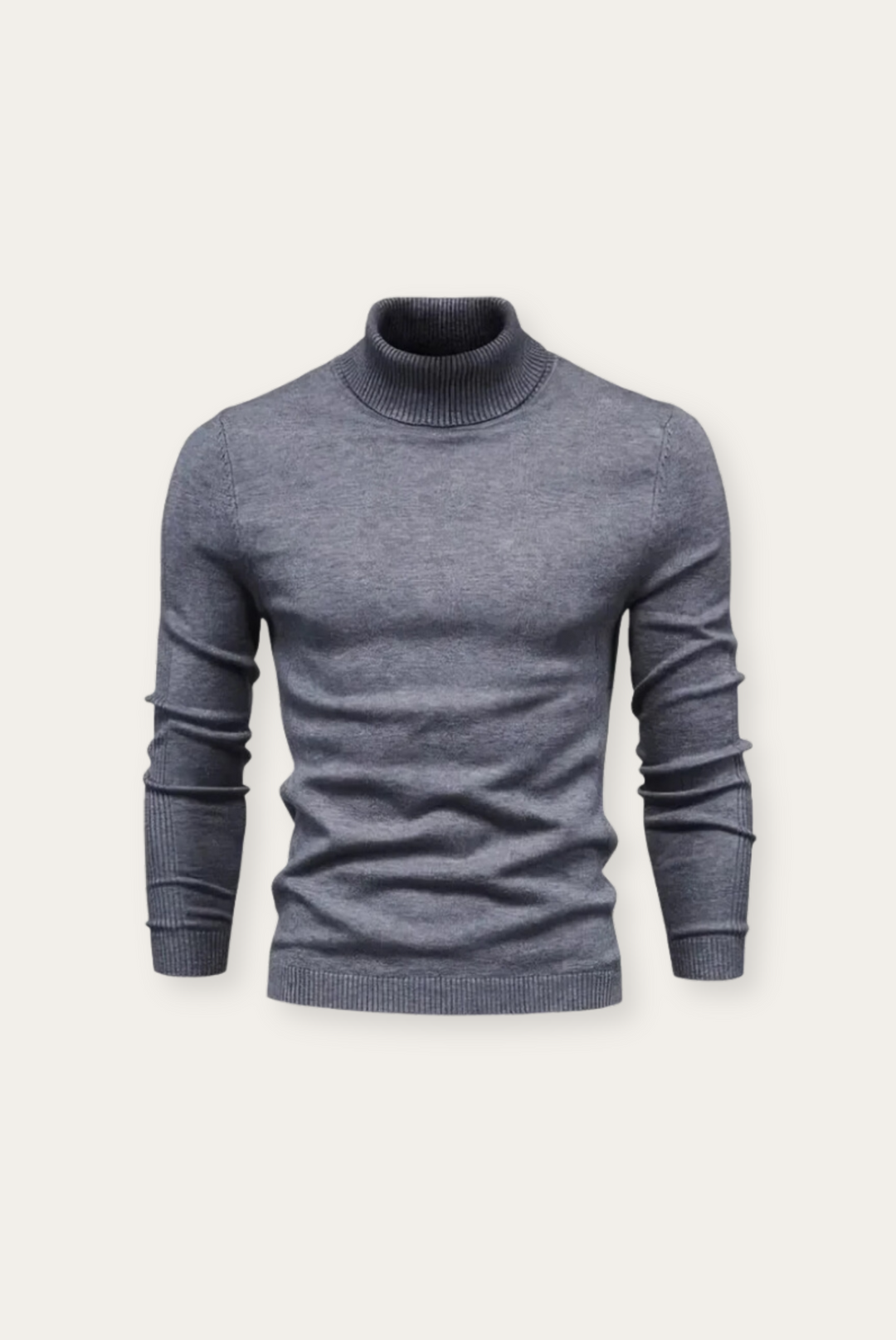 Hochwertiger, weicher Herren Rollkragenpullover. Perfekter, warmer Langarm-Pullover für den Winter.