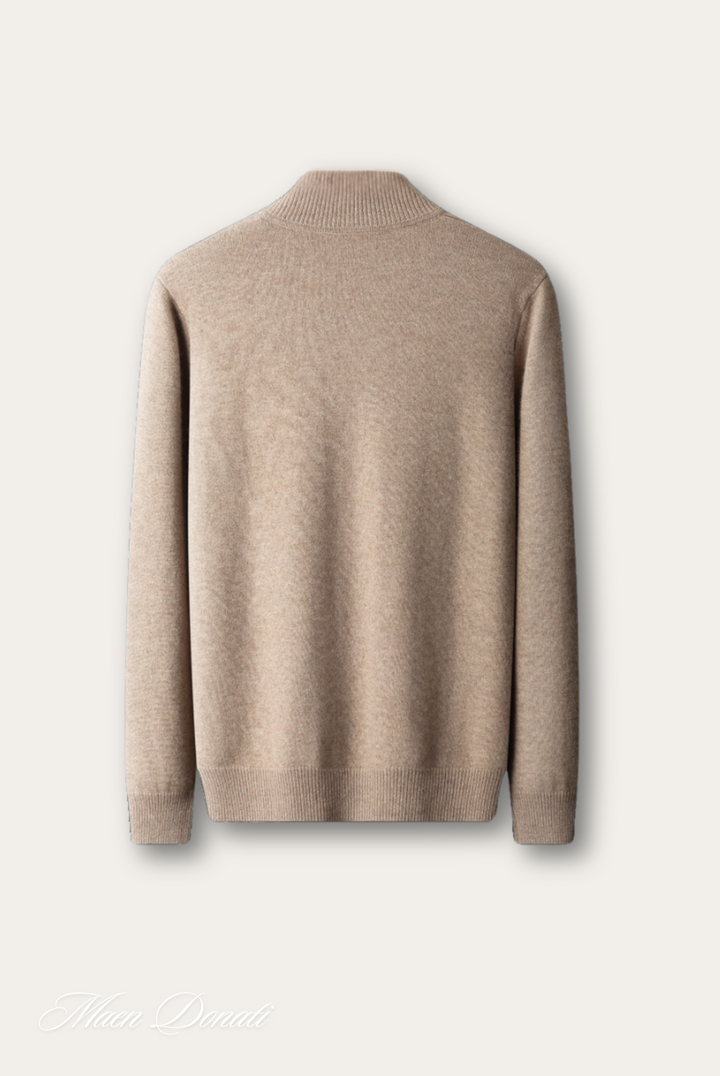 Stilvoller Herren Stehkragen Pullover. Perfekt für elegante und legere Freizeit-Outfits im Winter. Warm.