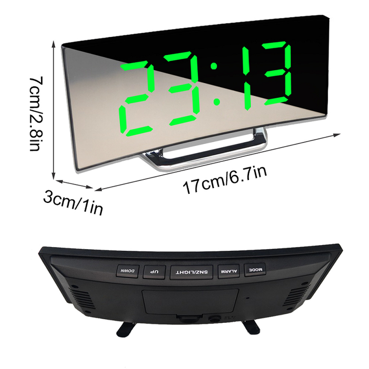 Digitaler LED Wecker mit Tag/Nacht-Modus, ideal als Schlafzimmeruhr. Großes Display mit klarer Zeitanzeige.