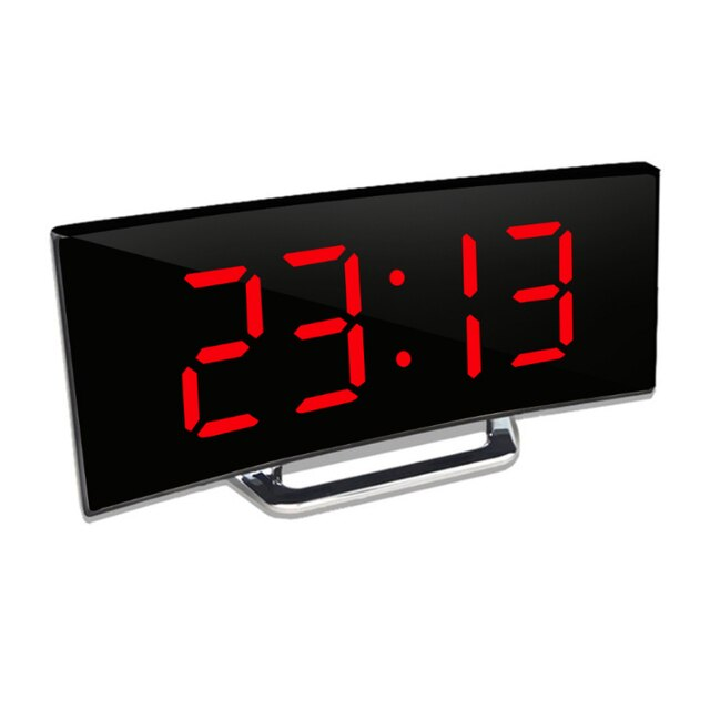 Gut ablesbarer LED Digitalwecker mit großem Display & Tag/Nacht-Modus. Moderne Tischuhr mit Zeitanzeige.