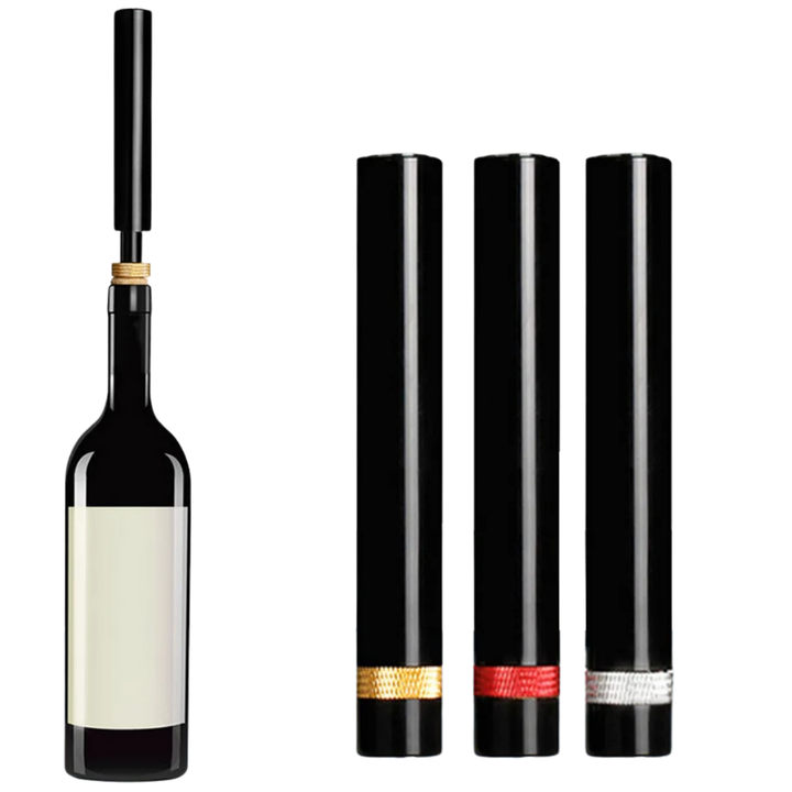 Ergonomischer Luftdruck-Weinöffner, eleganter Korkenzieher und hochwertiges Barzubehör.