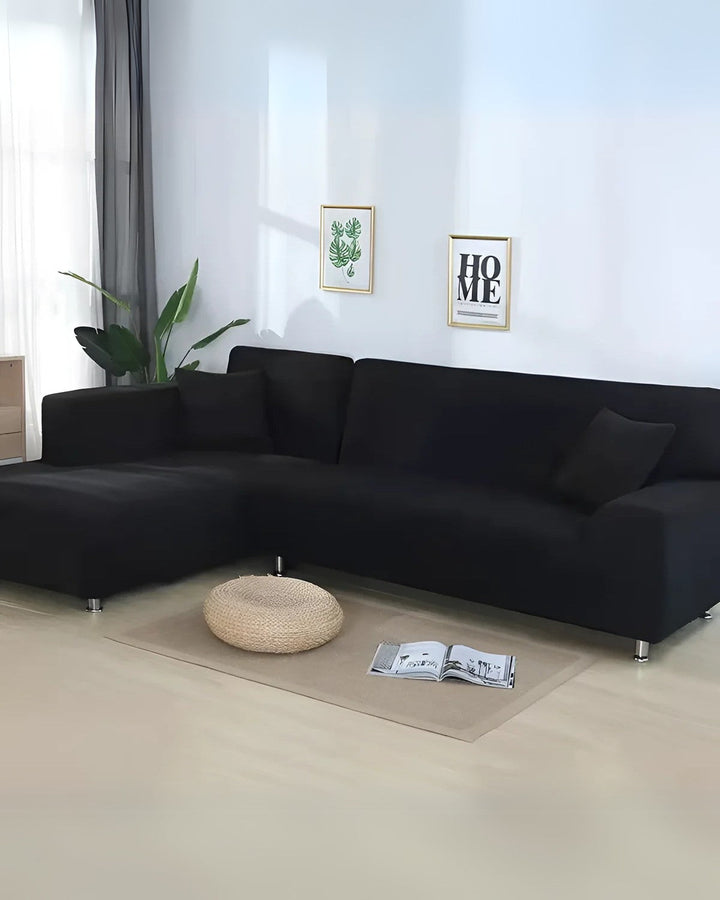 Eleganter modularer Sofabezug für Ecksofa aus Polyester, schützt & modernisiert Ihr Wohnzimmer.