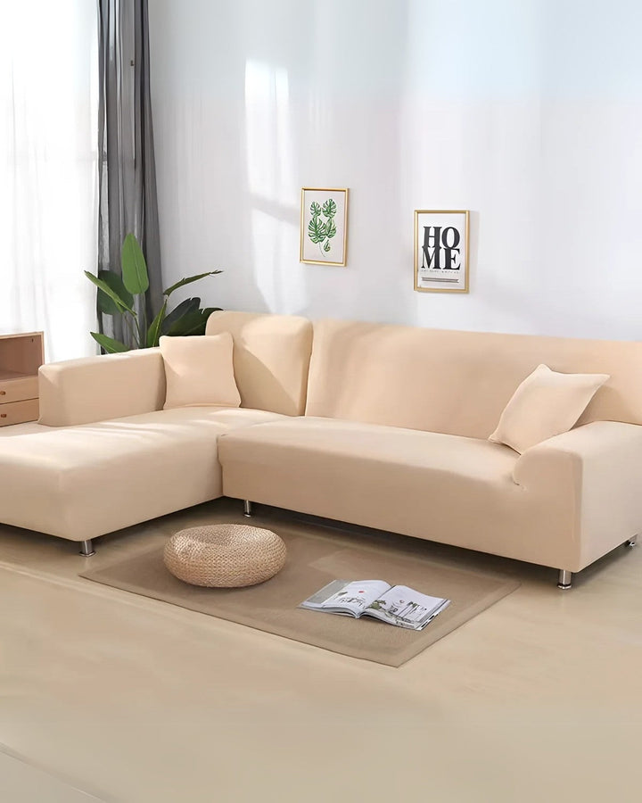 Robuster Schutzbezug für modulares Ecksofa aus Polyester, schützt Ihr Wohnzimmer stilvoll & langlebig.