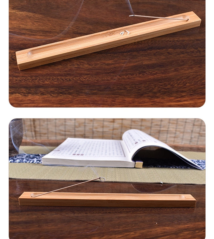 Exquisiter Räucherstäbchenhalter aus Holz. Perfektes Geschenk für Entspannung, Harmonie & Aromatherapie.