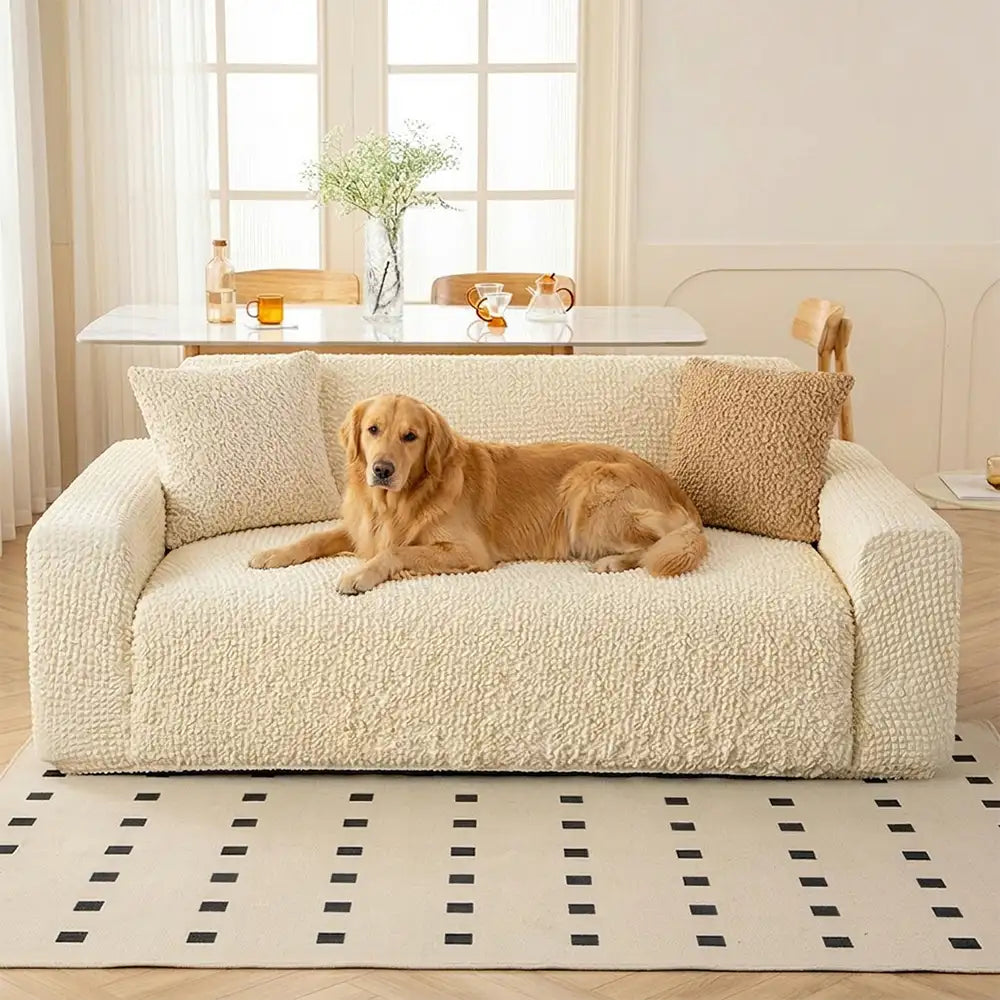 Weicher Seersucker Couchbezug Stretch, bietet Komfort und vollständigen Möbelschutz.