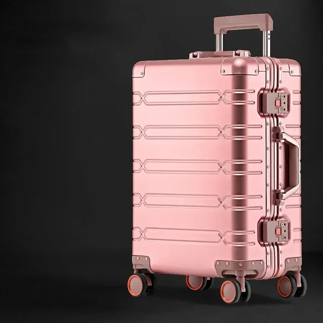 Premium Unisex Alu-Magnesium-Rollkoffer "Oslo", ideal als Handgepäck mit TSA-Schloss.