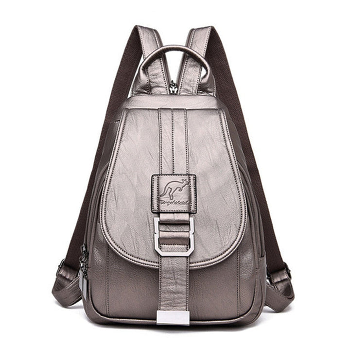 Wetterfester Damen Rucksack aus Leder, wasserdicht. Dein treuer Begleiter bei jedem Wetter in der Stadt.