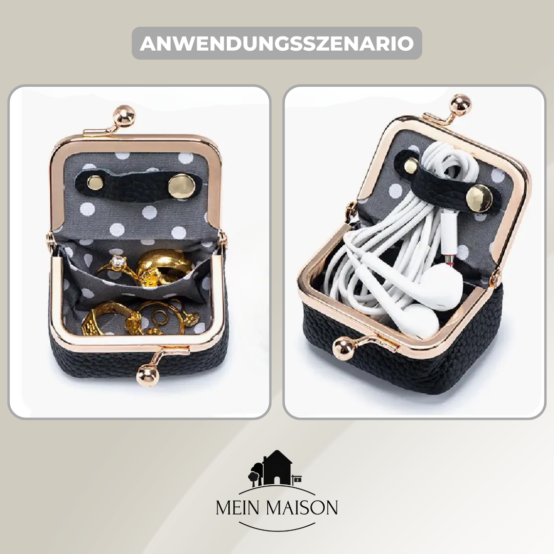 Portables Damen Reise Schmuckkästchen, kompakter Schmuck Organizer für jede Reise.