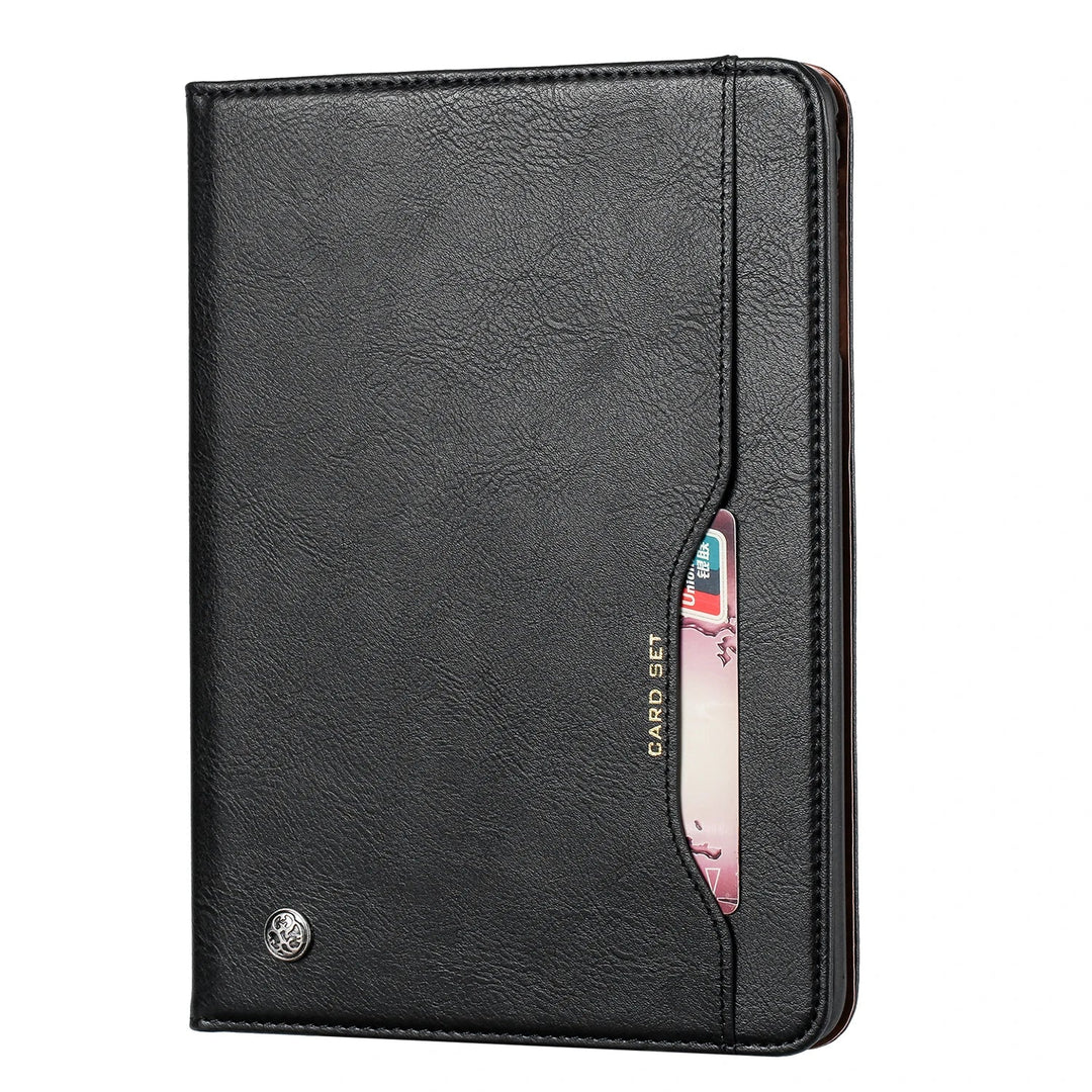 Premium Leder Flip Case für iPad, stilvolle und robuste Tablet Hülle mit praktischem Design.