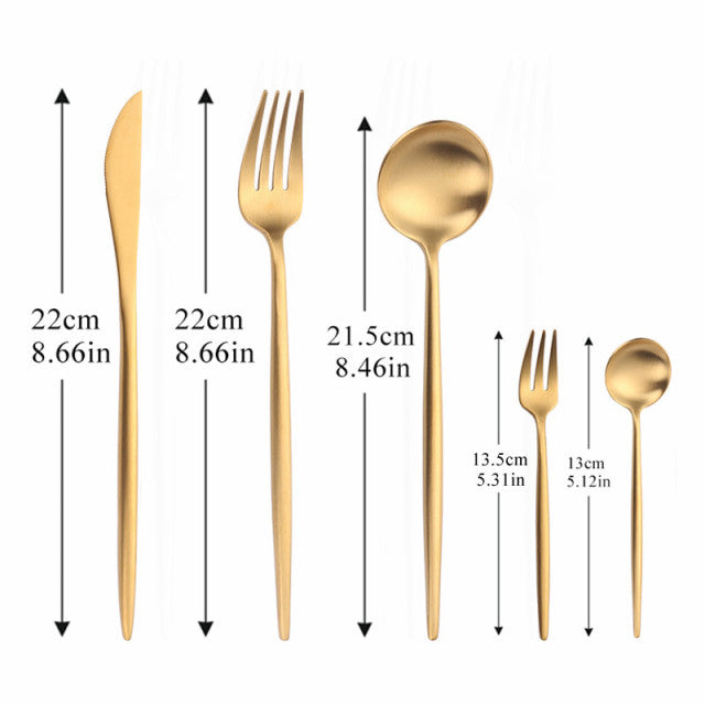 Elegantes, modernes Besteckset in minimalistischem Design. Ideal für stilvolle Tischkultur & Esszimmer.