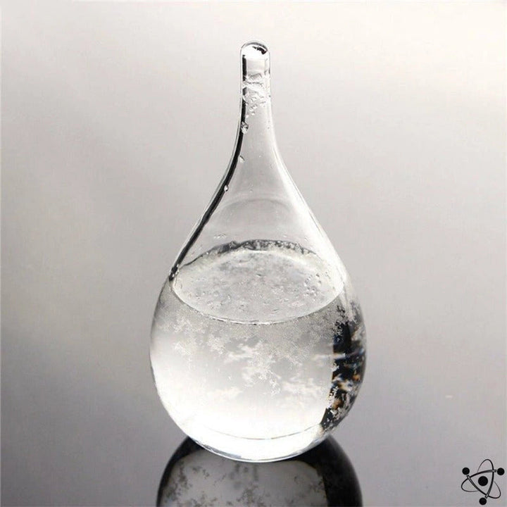Klares Sturmglas als ästhetische Wettervorhersage Deko. Vielseitiges Wohnaccessoire und originelle Geschenkidee.