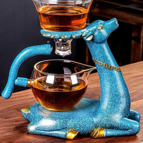 Magnetisches Teeset für Kungfu Tee mit Teekanne aus hitzebeständigem Glas, ideal für Teeliebe.