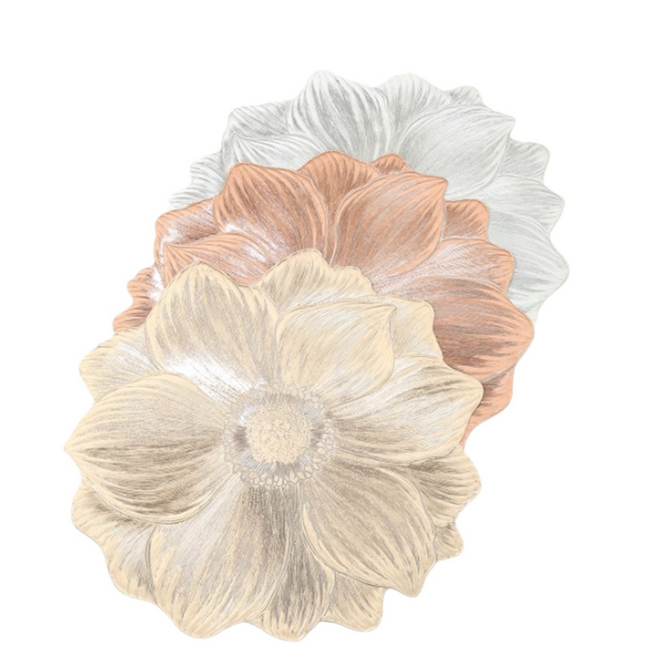 Attraktives Blumen Platzset, wasser- und ölbeständig. Pflegeleichtes PVC für stilvolle und saubere Tische.
