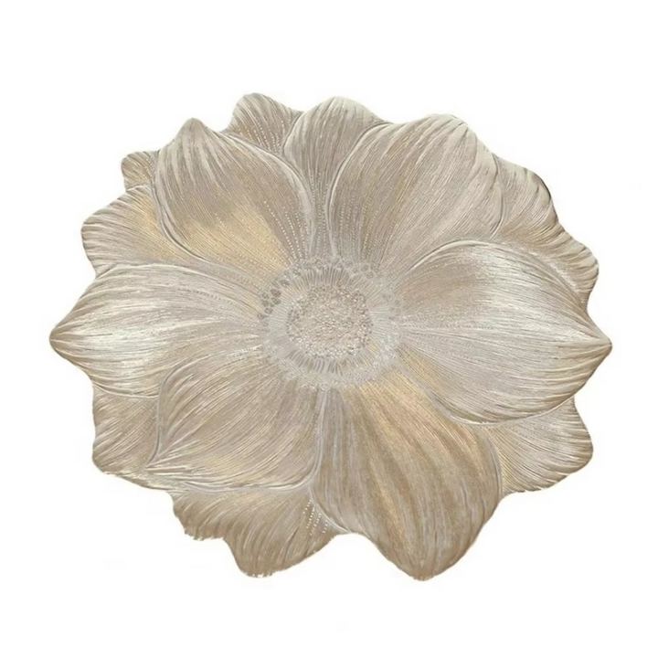 Komplettes Set von wasserfesten & ölbeständigen Blumen Platzsets für eine harmonische Tischdekoration.