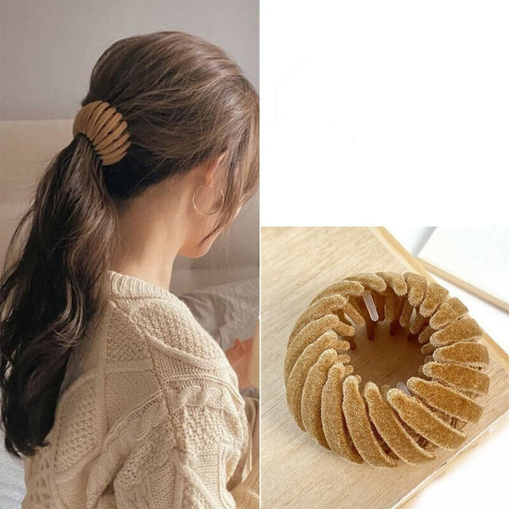 Sanfter Haar-Clip für Damen. Erleichtert das Styling von perfekten Dutts und schicken Alltagsfrisuren.