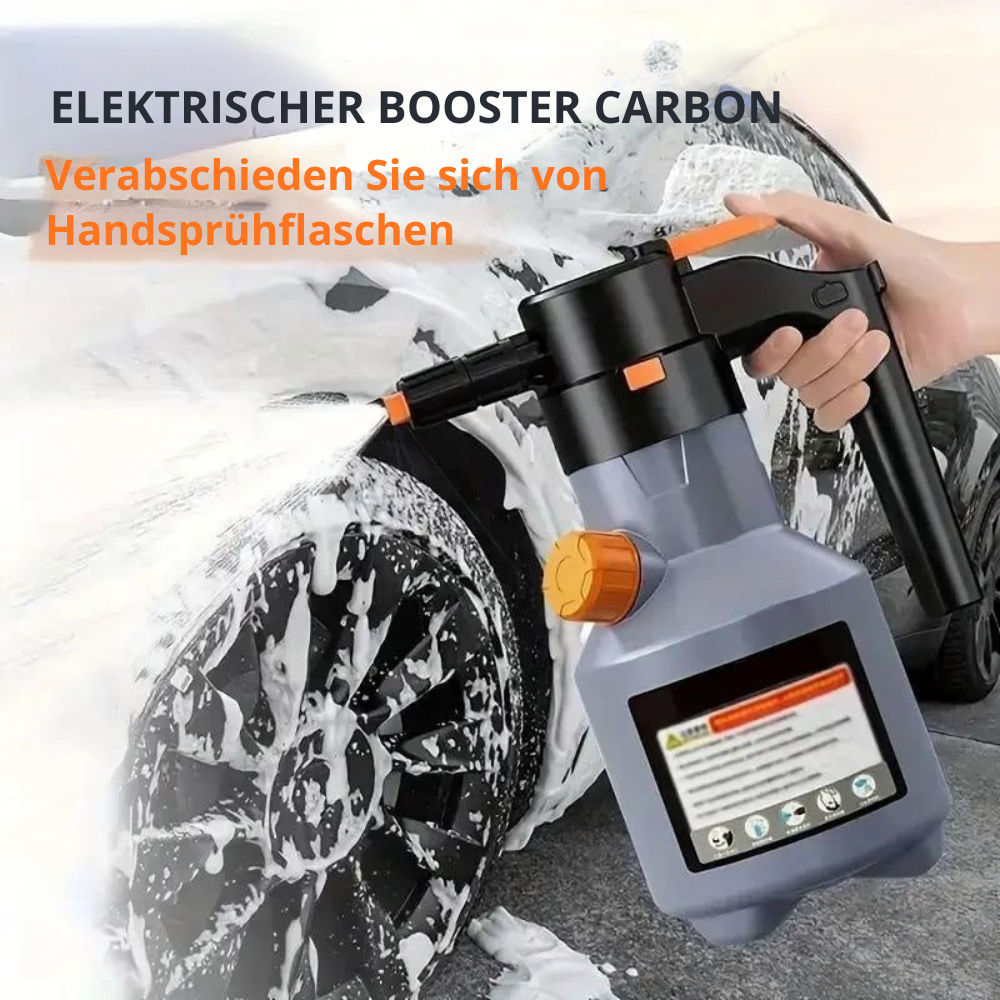 2L elektrische Schaumsprühflasche für professionelle Autowäsche und gründliche Fahrzeugreinigung.
