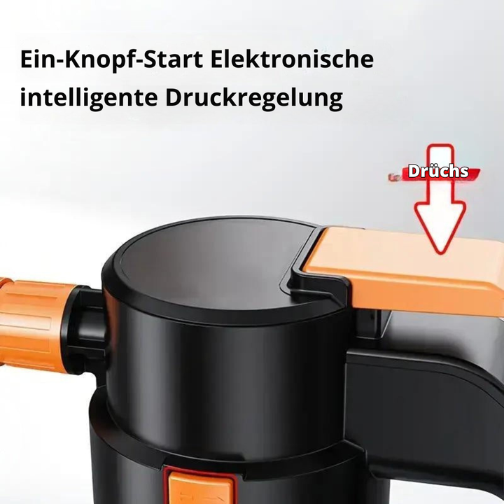Elektrische 2L Schaumsprühflasche für Autowäsche, Fahrzeugreinigung und Felgenpflege.