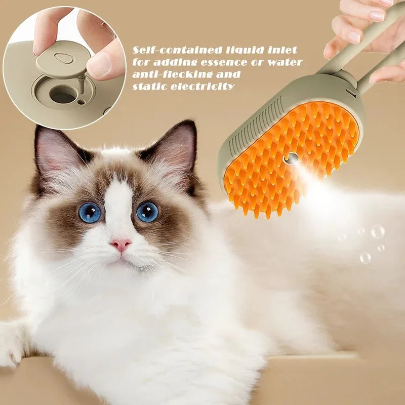 Sanfte elektrische Massagebürste für Haustiere. Ideal für entspannende Fellpflege bei Hunden und Katzen, fördert Wohlbefinden.