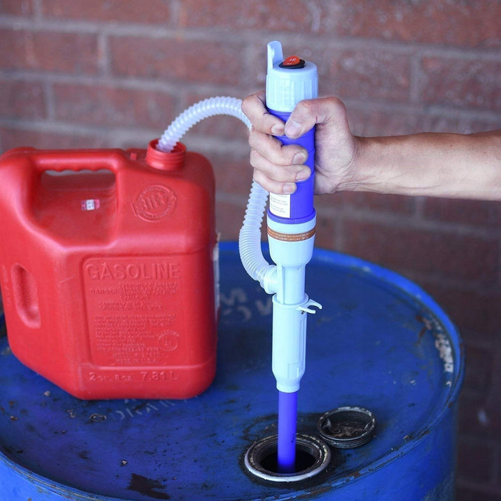 Elektrische Flüssigkeitstransferpumpe für sauberes Umfüllen von Kraftstoff, Wasser oder Öl in Werkstatt/Garten.