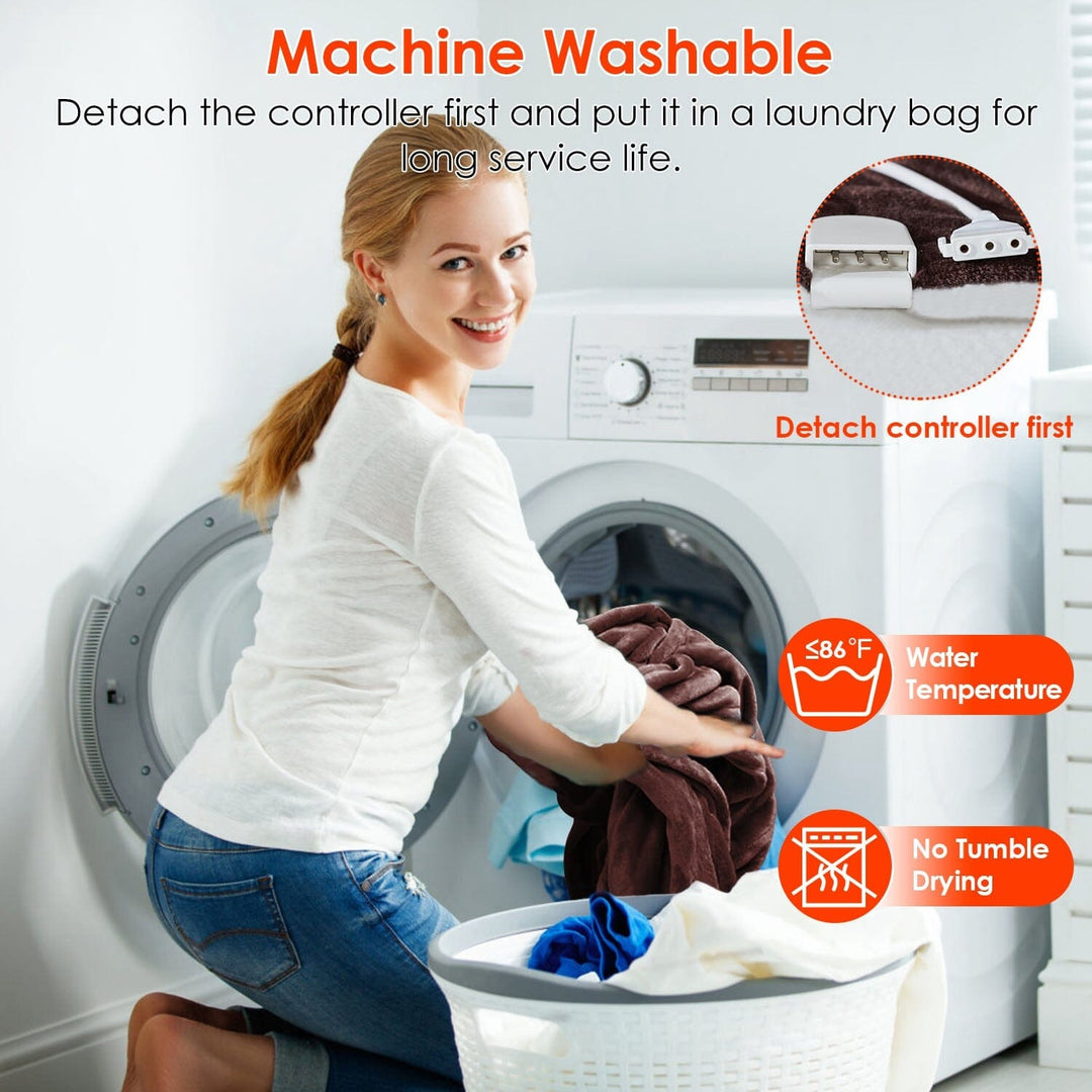 Perfekte elektrische Flanell-Wärmedecke für kalte Wintertage und gemütliche Stunden zuhause.