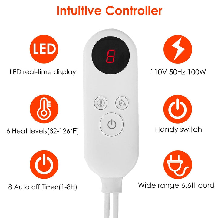 Luxuriöse elektrische Flanell-Wärmedecke von CozyHeat für ultimativen Komfort.