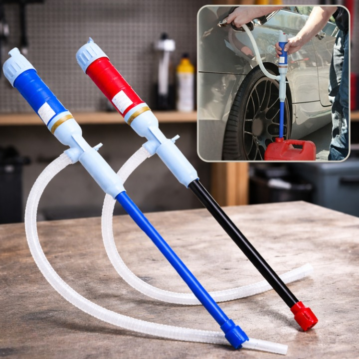 Elektrische Kraftstoffpumpe zum sauberen, schnellen Umfüllen von Benzin, Diesel. Ideal für Auto & Motorrad.