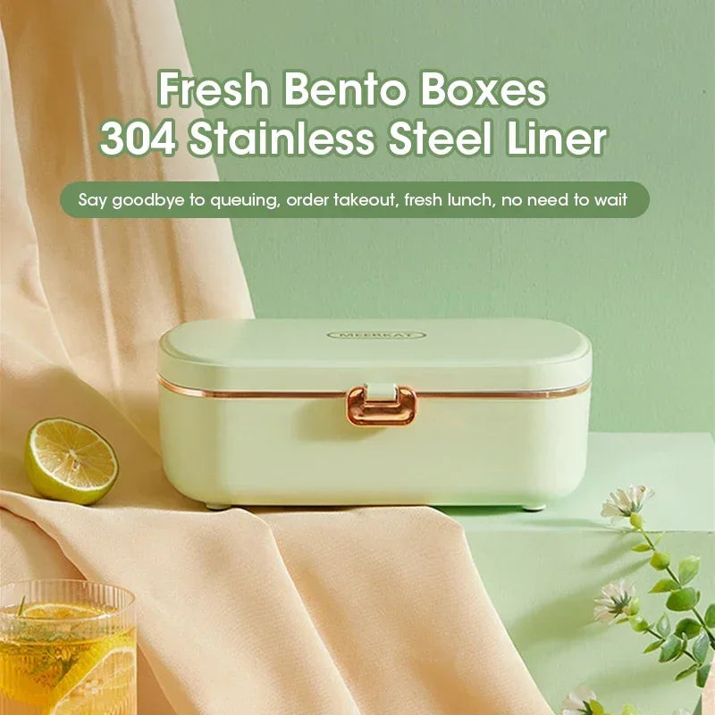HeatMate 900ml elektrische Lunchbox mit Dampffunktion. Ideal für warme Mahlzeiten im Büro oder unterwegs.