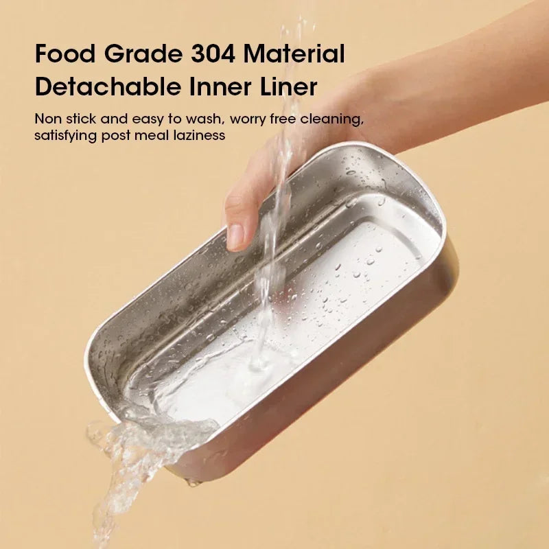 Die HeatMate 900ml elektrische Lunchbox mit Dampffunktion. Einfaches Erwärmen von Mahlzeiten für Küche & Pendler.