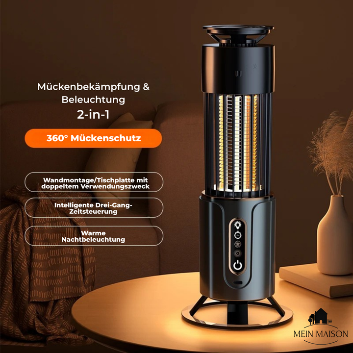 Tragbare elektrische Mückenlampe, USB-aufladbar, ideal für Indoor, Outdoor, Camping. Effektiver Mückenschutz.