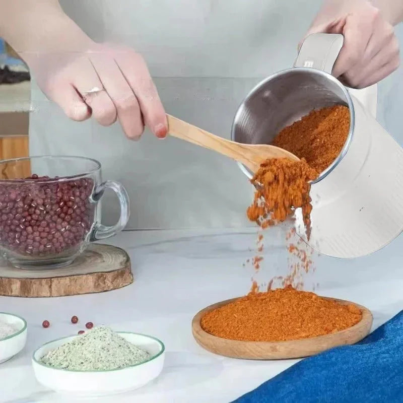 Hochwertige elektrische Küchenhelfer Getreidemühle für gesundes Vollkornmehl zum Backen von Brot.