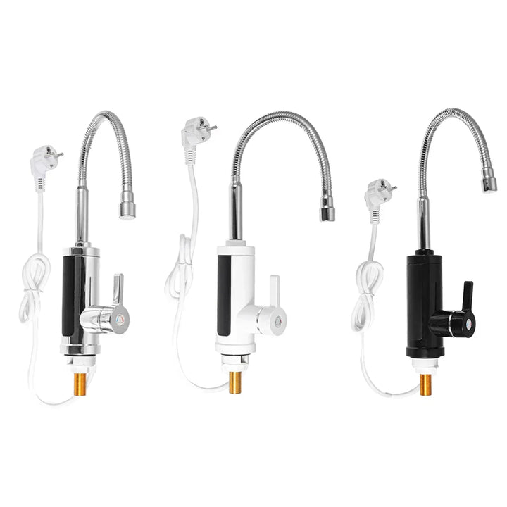 Energieeffizienter 3000W Elektro-Wasserhahn mit Sofort-Warmwasser für die Küche, spart Heizkosten.