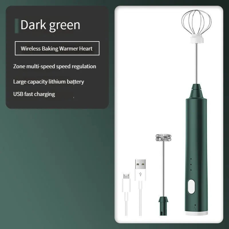 Edelstahl FROTHORIA Milchaufschäumer, wiederaufladbar und leistungsstark, ein Must-have Küchengerät für Kaffeeliebhaber.
