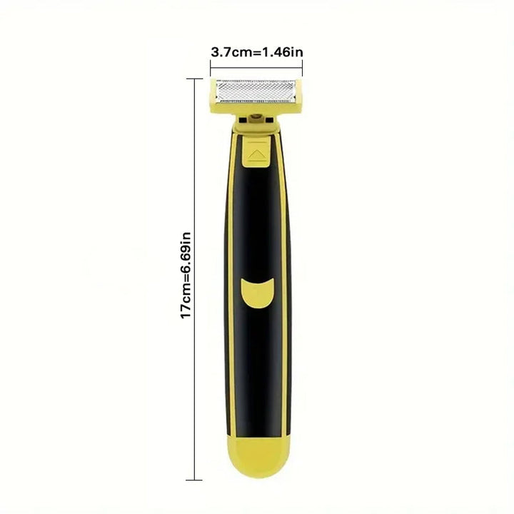 Moderner Elektrorasierer für Herren, wasserdicht für Nass-/Trockenrasur, Ganzkörper-Haarentfernung, USB-Lade.