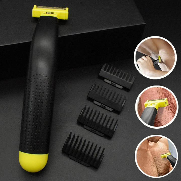 Ganzkörper-Körperrasierer für Herren, elektrisch, wasserdicht, für präzise Haarentfernung.